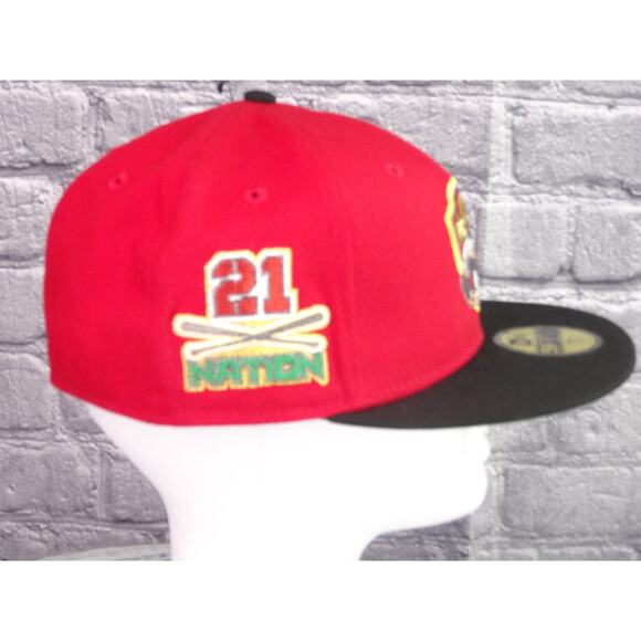 New Era 59Fifty Roberto Clemente 21 Nation Tribute Fitted Hat Cap Size 7 3/8 New - Picture 5 of 9